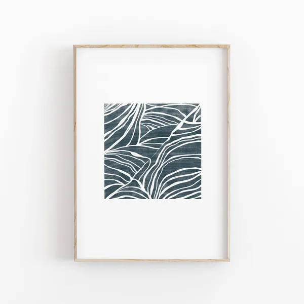 Abstract Watercolor Art Print, Modern Minimalist Decor