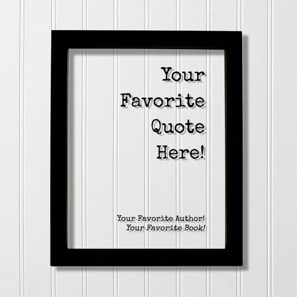Custom Floating Quote Personalized Acrylic Tabletop Sign