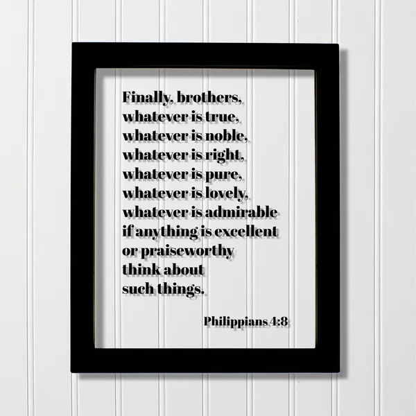 Philippians 4:8 Scripture Art Print, Bible Verse