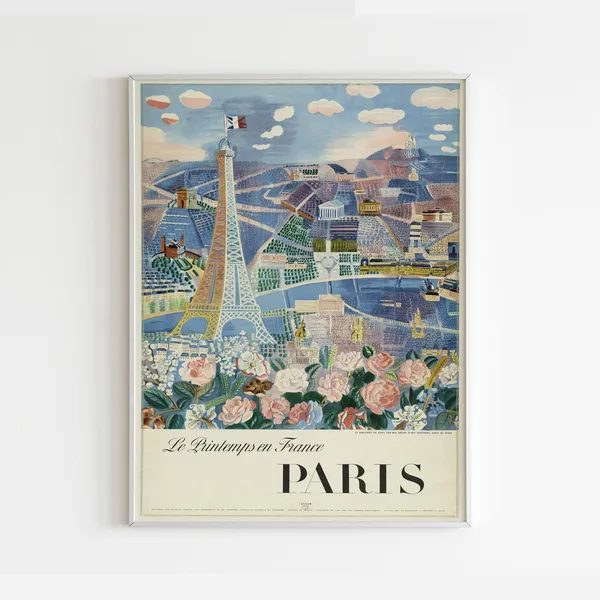Paris Arc De Triomphe Travel Poster, French Decor