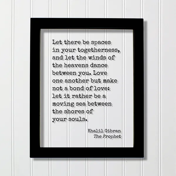 Khalil Gibran The Prophet Quote Art Print