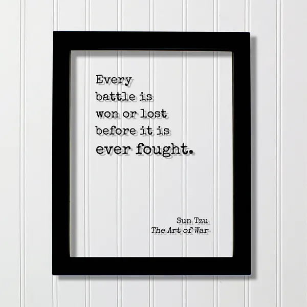 Sun Tzu Quote Print, Floating Battle Words