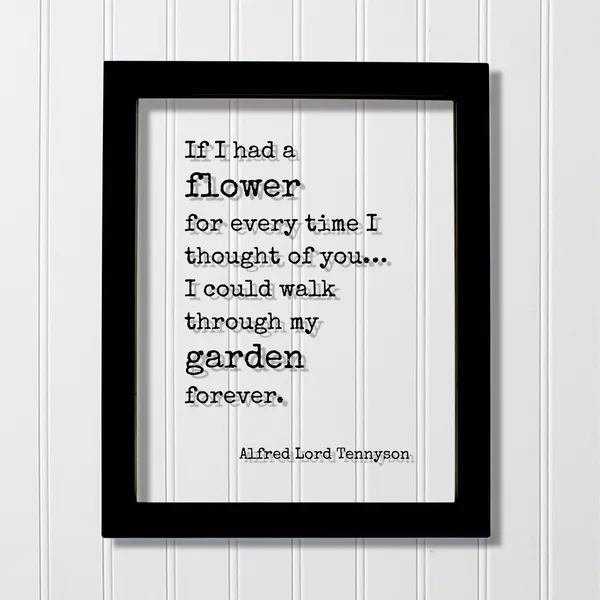 Alfred Lord Tennyson Love Quote Art Print