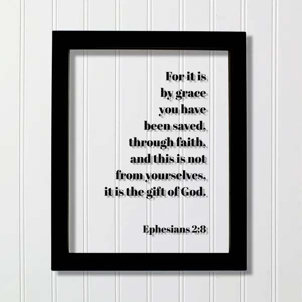 Ephesians 2:8 Scripture Art Print, Gift Of God