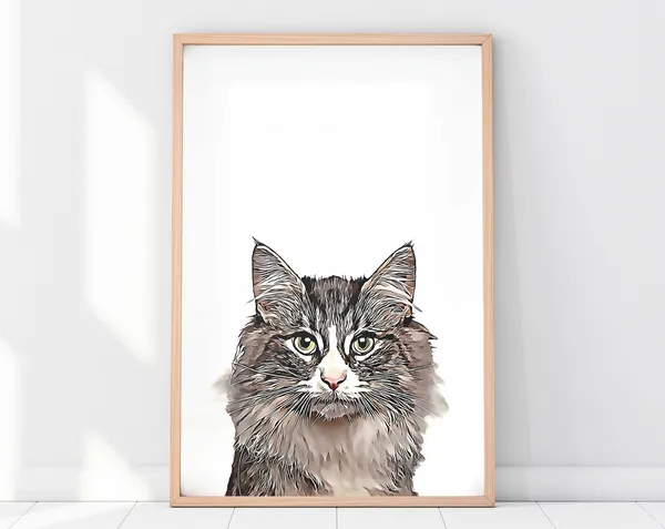 Custom Pet Portrait, Pet Memorial Art Print