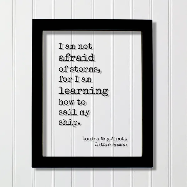 Louisa May Alcott Quote Art Print, Little Women