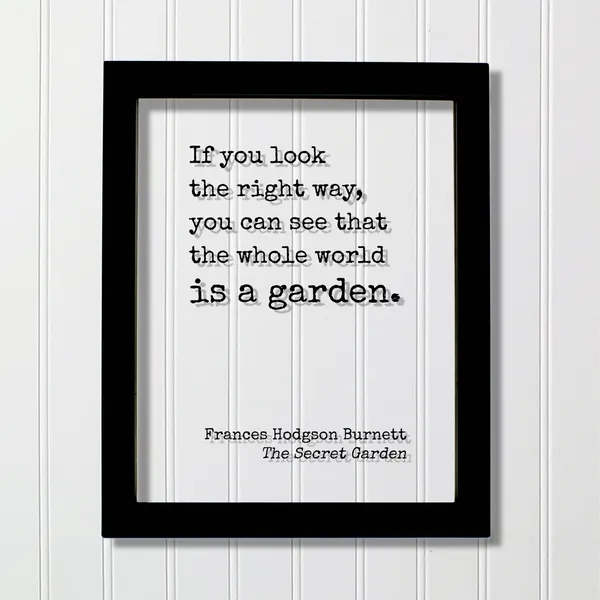 The Secret Garden Literary Quote Art Print