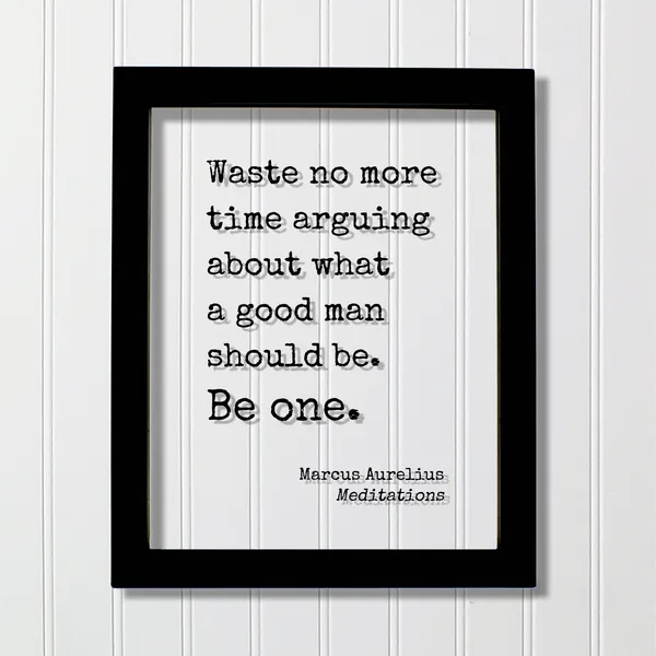 Marcus Aurelius Meditations Quote, Leadership Art Print