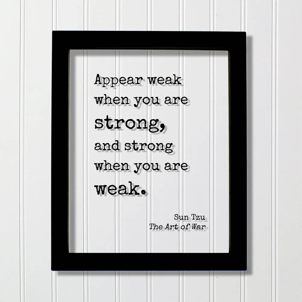 Sun Tzu The Art Of War Quote Art Print