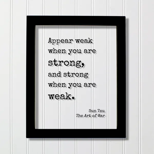 Sun Tzu The Art Of War Quote Art Print