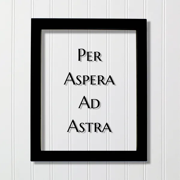 Per Aspera Ad Astra Latin Quote Art Print