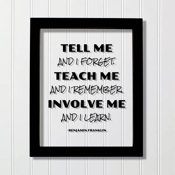 Benjamin Franklin Quote Poster, Education Typography