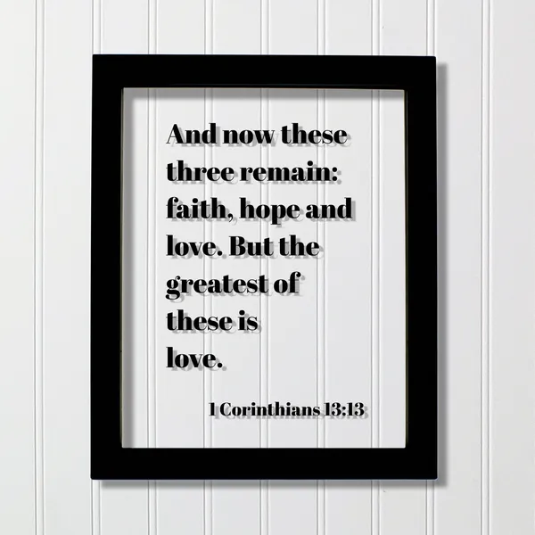 1 Corinthians 13:13 Faith Hope Love Scripture Art Print