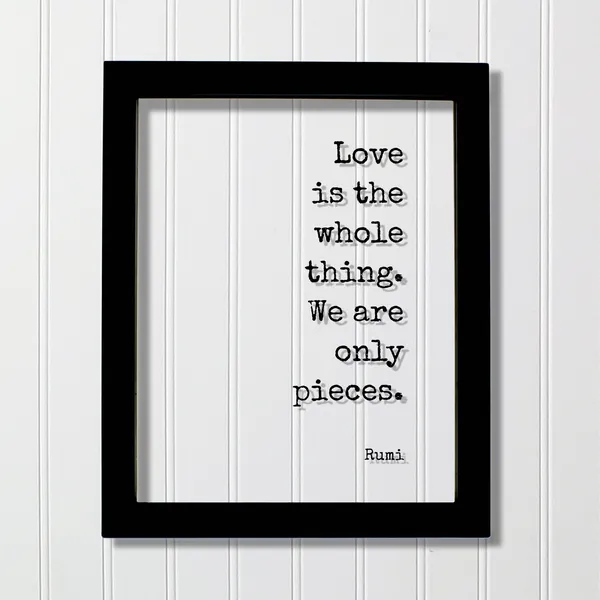 Rumi Love Quote Art Print, Valentine Wall Decor