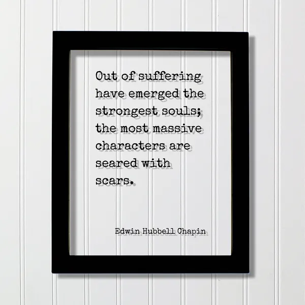 Edwin Hubbell Chapin Quote Poster, Floating Typography