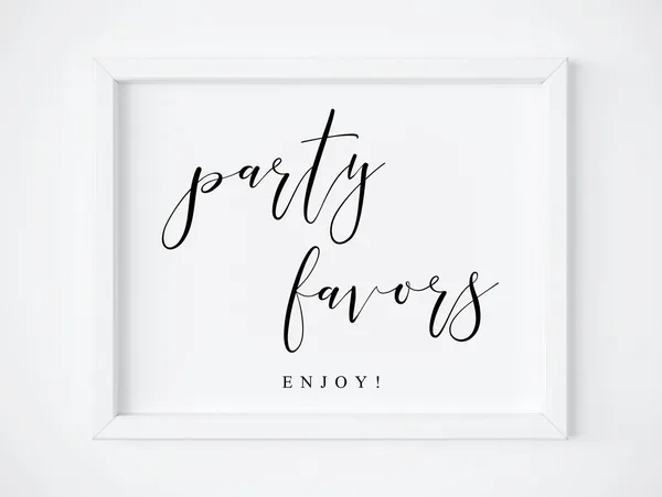 Party Favors Wedding Favors Sign, Open Bar Dessert Bar