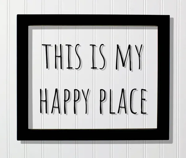 This Is My Happy Place Floating Quote Print