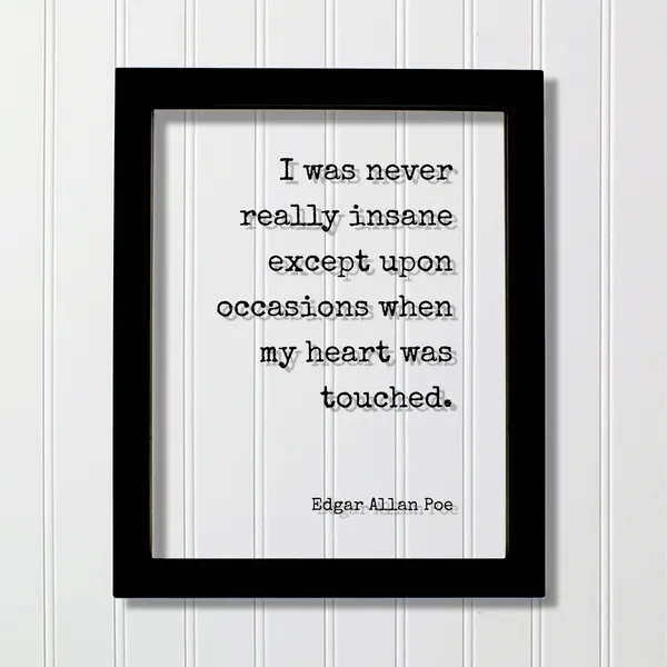 Edgar Allan Poe Romantic Quote Art Print