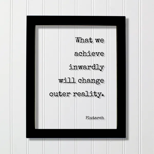 Plutarch Quote Art Print, Self-Improvement Poster