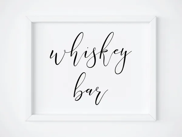 Whiskey Bar Wedding Sign, Alcohol Bar Art Print