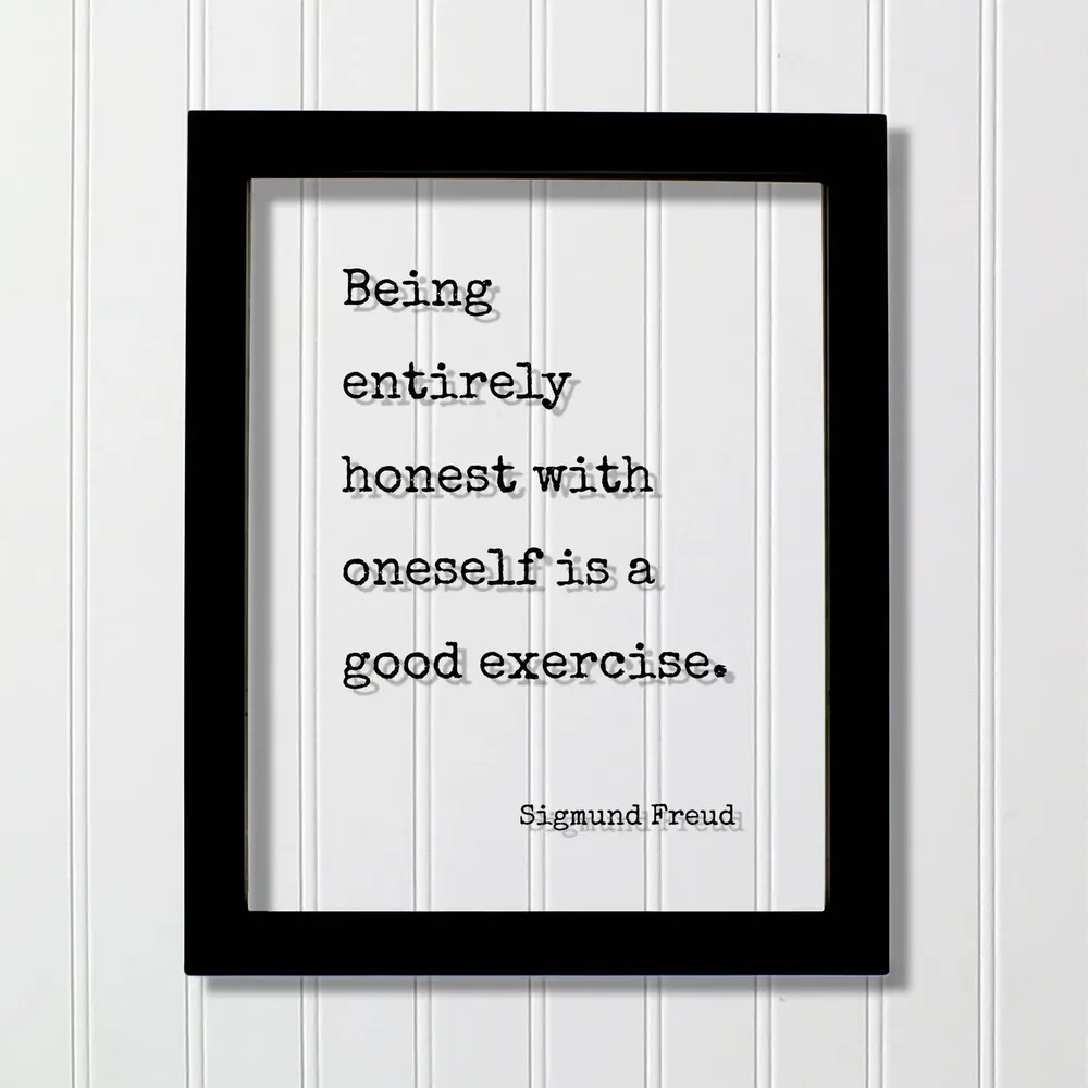 Sigmund Freud Honesty Quote Art Print