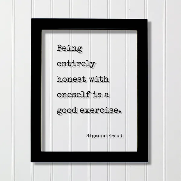 Sigmund Freud Honesty Quote Art Print