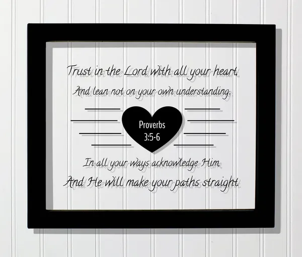 Trust In The Lord Bible Verse Art Print