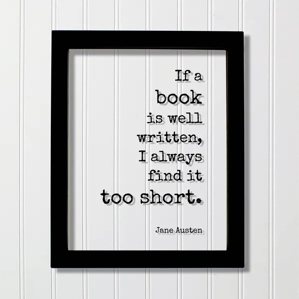 Jane Austen Quote Art Print for Bibliophiles