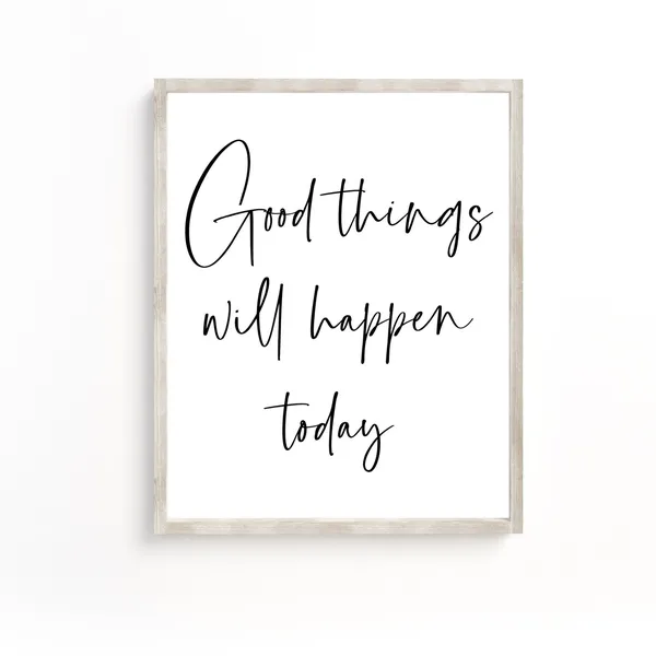 Inspirational Motivational Quote Farmhouse Wall Art Print