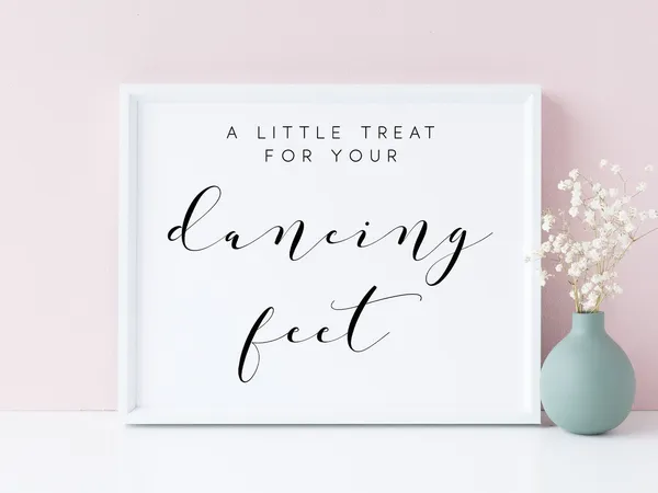 Dancing Shoes Wedding Sign, Wedding Print Poster