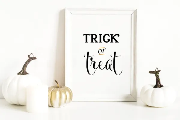 Trick Or Treat Halloween Pumpkin Art Print