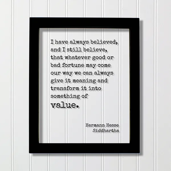 Siddhartha Hermann Hesse Quote Art Print