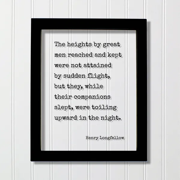 Henry Longfellow Quote Art Print, Literary Quote