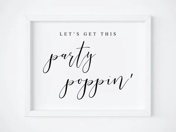 Popcorn Bar Wedding Sign, Popcorn Table Print
