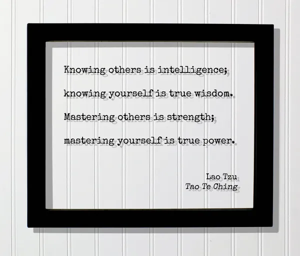 Lao Tzu Tao Te Ching Quote Art Print, Taoism