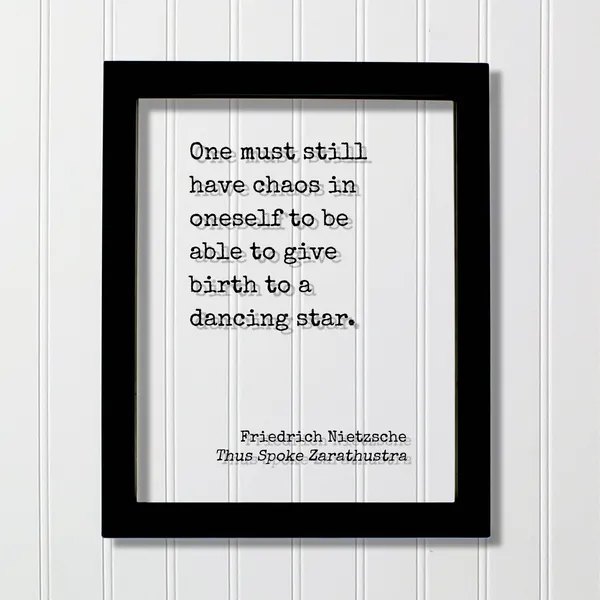 Nietzsche, Thus Spoke Zarathustra Quote Art Print