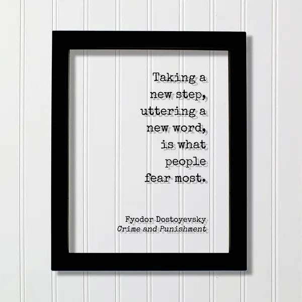 Dostoyevsky Crime And Punishment Quote Art Print