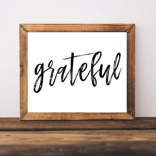 Thanksgiving Grateful Sign, Farmhouse Fall Art Print