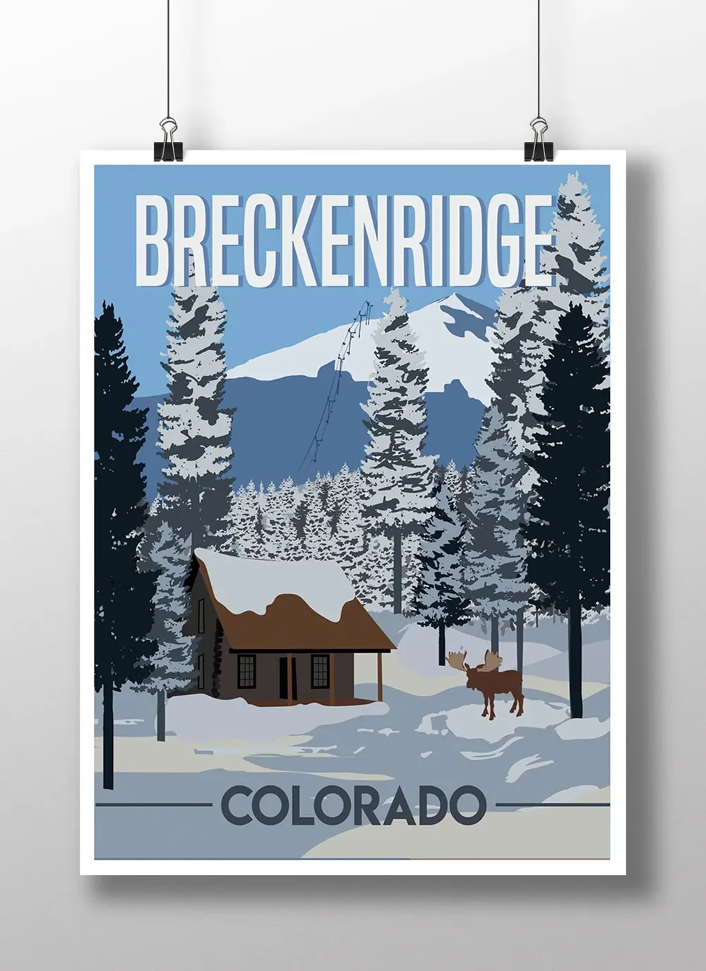 Breckenridge Colorado Travel Poster