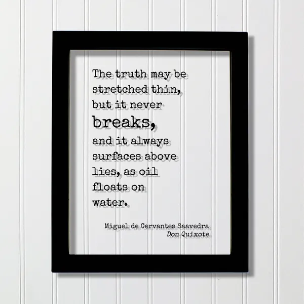Don Quixote, Literary Quote Poster Print