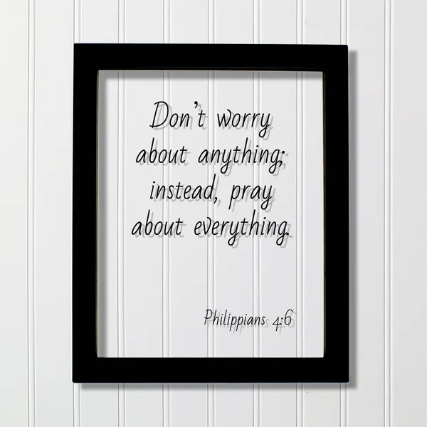 Philippians 4:6 Scripture Prayer Wall Art Print