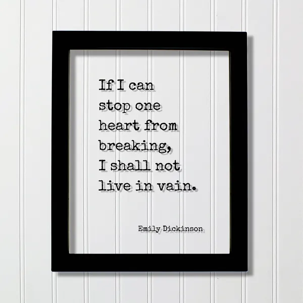 Emily Dickinson Quote Art Print, Love and Charity
