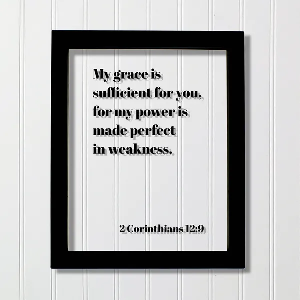 2 Corinthians 12:9 Scripture Art Print, Bible Verse