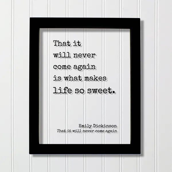 Emily Dickinson Quote Art Print, Inspirational Typography