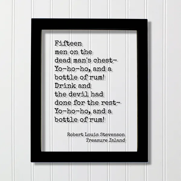 Treasure Island Pirate Song Art Print