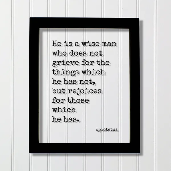 Epictetus Quote Art Print, Wise Man Saying