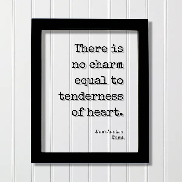 Jane Austen Emma Floating Quote Art Print