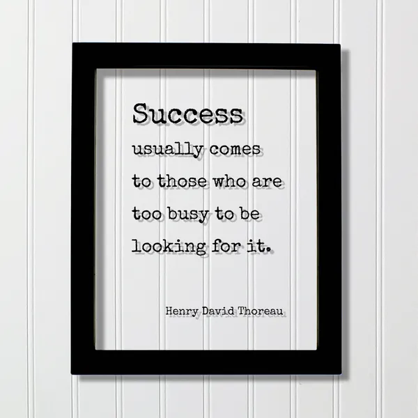 Henry David Thoreau Success Quote Art Print