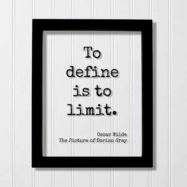 Oscar Wilde Dorian Gray Quote, Modern Minimalist Poster
