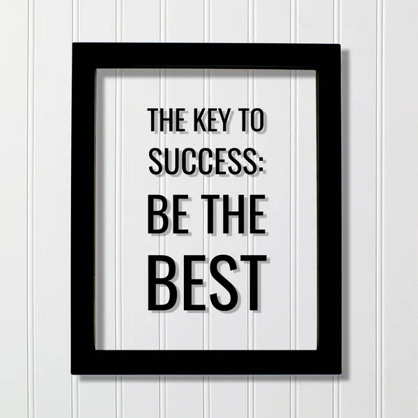The Key To Success Floating Quote Art Print